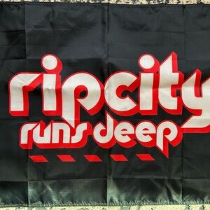 Rip City Runs Deep Black Flag